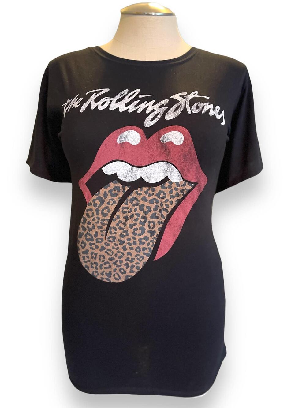 Torrid 5 (5X 28) Rolling Stones Leopard Tongue Rock Retro Concert T Shirt New